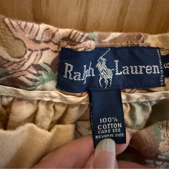 Ralph Lauren Women's Equestrian Print Skirt - Beige and Red - Picture 3 of 6